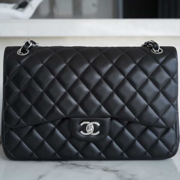 Chanel Classic Flap Jumbo Lambskin(Black/Silver)